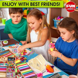 Bộ 1500 Vật Liệu Thủ Công Khổng Lồ Cao Cấp DIY Cho Trẻ Em Hoạt Động Sáng Tạo Lớn Quà Tặng Cho Bé Trai Và Bé Gái - Product Image 6