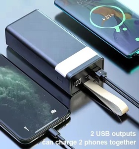 เครื่องชาร์จพกพา 30000mah พร้อมหน้าจอ LED กันน้ำ พาวเวอร์แบงค์ USB ความจุขนาดใหญ่ 20000mah - Product Image 2