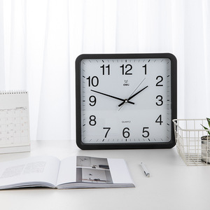 Deli 8824 <b>Wall</b> <b>Clock</b> <b>Square</b> Modern Silent Battery Powered Living Room Home Use - Product Image 3