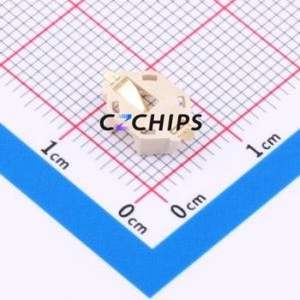 BS-621-B4AA001 Button & Strip Battery Connector SMD Connector Battery Holder CR621 Phosphor Bronze Gold - Product Image 2