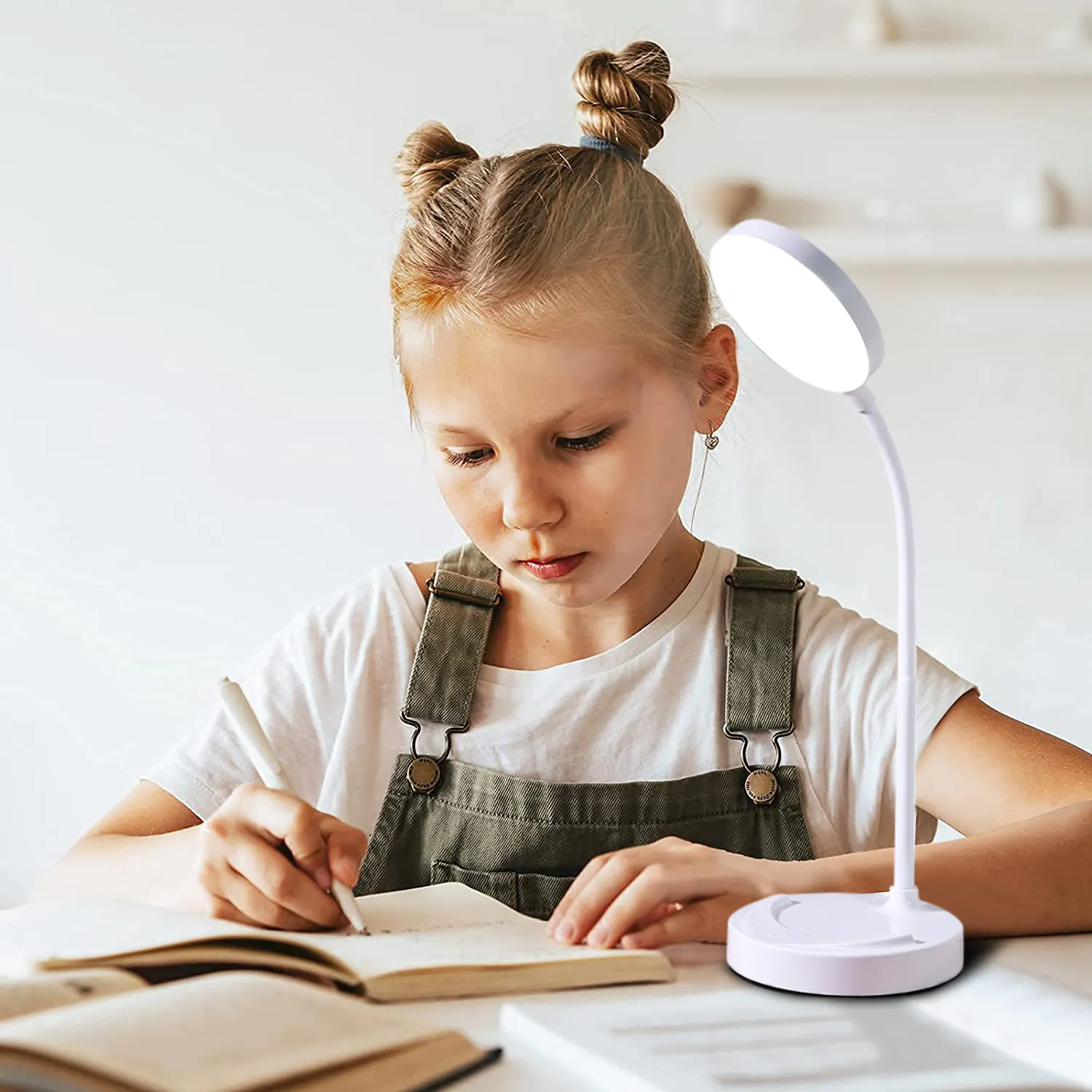 Turn freely usb charging tcontemporary house children study lamp led rechargeable table bright desk lamp