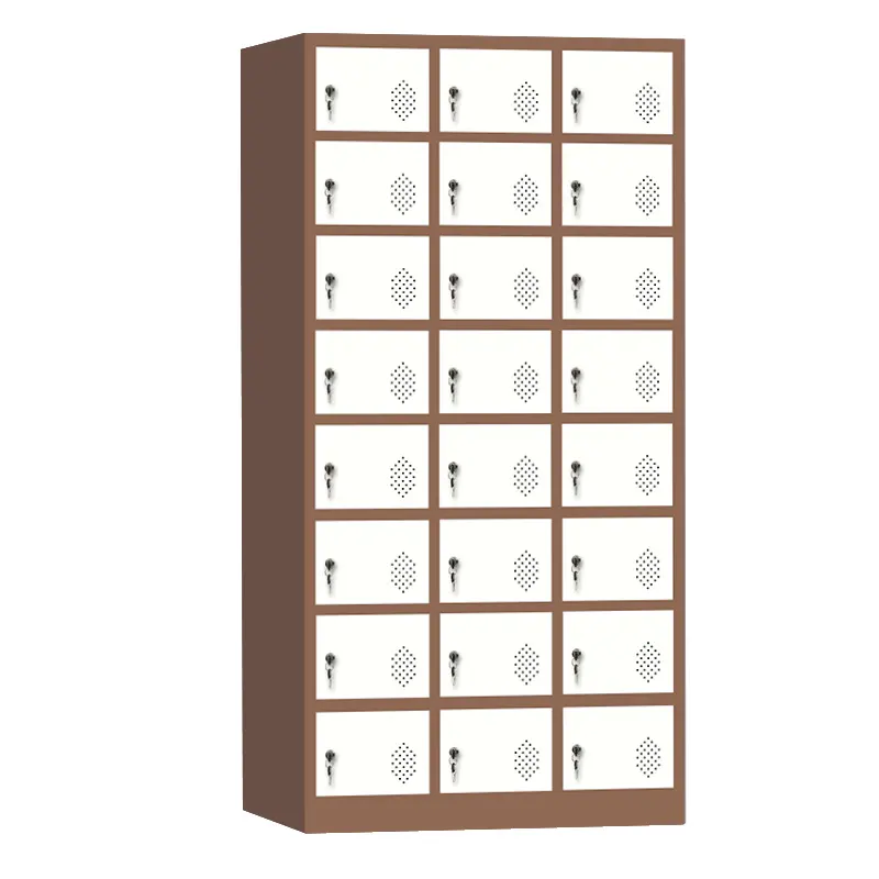 H1.8M 24 Door Storage Organization Cabinet With Label Card Slot And Key Lock