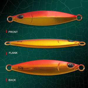 T22 yeni döküm Metal kaşık olta 3d gözler derin deniz Jig yavaş Pitch Jigs hızlı batan tuzak - Product Image 4