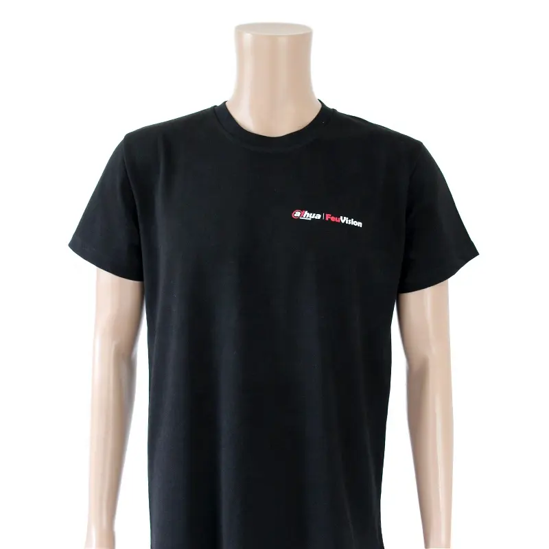 Camiseta personalizada de fábrica con impresión de logotipo, camisa promocional de malla de nido de abeja de 65 algodón, 35 poliéster