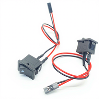 Ensemble de câbles électroniques personnalisés avec connecteur JST XH2.54, interrupteur à bascule KCD1 marche/arrêt DPDT, faisceau de câbles en cuivre, connecteur enfichable