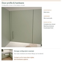 Meuble de cuisine moderne laqué avec portes à panneaux, aménagement en U, dimensions personnalisées, boîtes de rangement en contreplaqué et tiroirs à fermeture amortie
