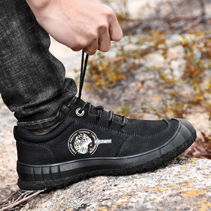 Suministro de fábrica Precio al por mayor Zapatos de cuero genuino Trekking Hombres Zapatos Impermeables Zapatos de senderismo al aire libre - Product Image 6