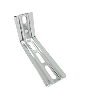 Soporte en L de chapa metálica personalizado, esquina ranurada, corte láser, doblado, acero galvanizado, placa de montaje ajustable - Product Image 4