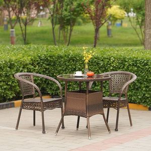Set da Giardino in Rattan con Sedia <span class=keywords><strong>e</strong></span> Tavolo per Balcone <span class=keywords><strong>e</strong></span> Cortile - Product Image 3