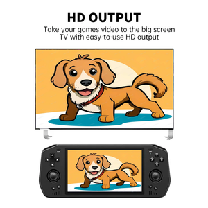 Powkiddy x28 emulatore Console di gioco portatile con interfaccia Video 5.5 pollici 3D Joystick Retro Games Player - Product Image 3