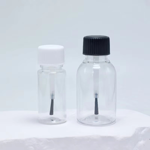 Paquete de Envases Cosméticos de Plástico PET Transparente de 5ml, 10ml, 15ml, 20ml y 30ml con Brocha para Dispensar Aceites Esenciales, Muestras Pequeñas y Esmalte de Uñas - Product Image 2