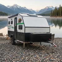 Caravane de voyage extensible légère CAMPTR, facile à remorquer, pour le camping en plein air