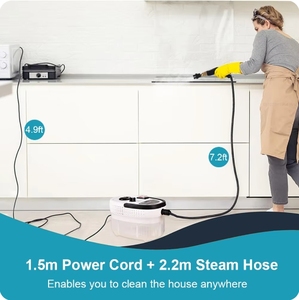 Limpiador a Vapor de Alta Presión, 2500W, Portátil, Alta Temperatura, para Hogar, Cocina, Auto, 3.0 Bar, 1.2L - Product Image 4