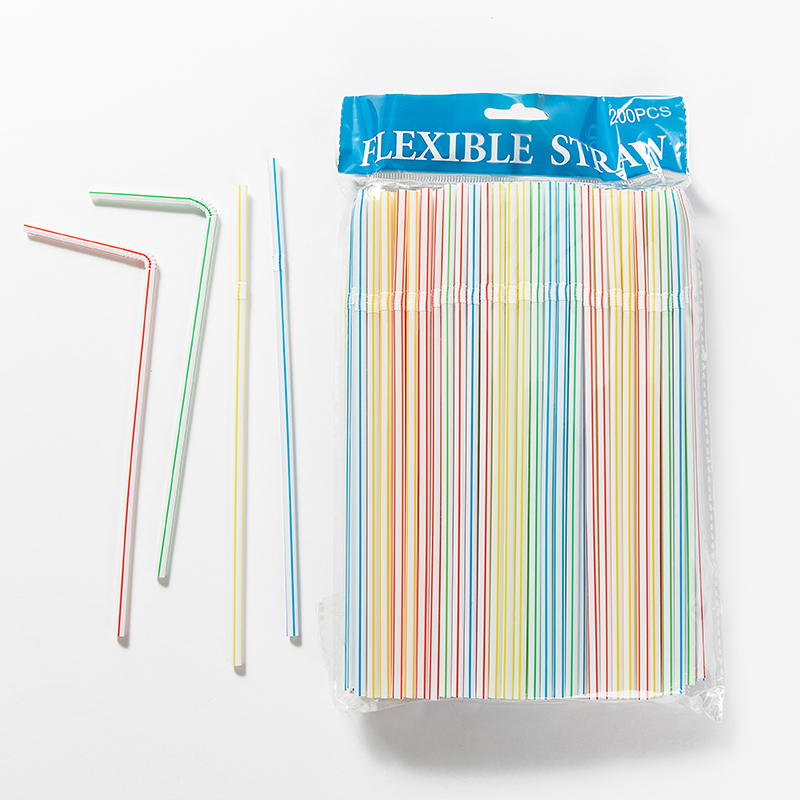 Disposable Plastic Flexible Drinking Straw