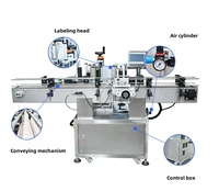 Machine d'étiquetage automatique à grande vitesse pour bouteilles et contenants ronds en verre et en plastique avec contrôle précis de l'orientation