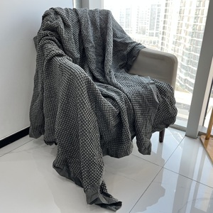 Waffle Plaid Cotton Sofa <strong>Throw</strong> Blanket Air Condition Summer <strong>Quilt</strong> Blankets <strong>for</strong> <strong>Beds</strong> Soft Home <strong>Bed</strong> Cover Sheet Bedspreads - Product Image 6