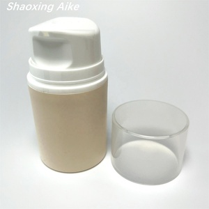 Hot Bán 100Ml Xi Lanh Không Có Không Khí Sản Phẩm Mỹ Phẩm Chai Cho Rõ Ràng Cap Sang Trọng Màu Cam Trắng Cơ Thể Nhựa PP Bơm Màu Xanh Lá Cây Sâu Màu Xanh - Product Image 2