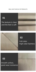 Hải quân màu xanh Áo tơi đi mưa 65% Polyester 35% Cotton 280 GSM combed dệt không thấm nước denim vải twill - Product Image 2