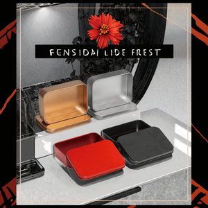 2025 Hot Bán Đen rỗng hình chữ nhật hộp thiếc mỹ phẩm lưu trữ kim loại tin quà tặng bao bì vẻ đẹp Báo Chí móng tay thân thiện có thể - Product Image 3