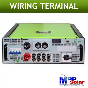 MPI 10K 10kw 3 เฟส 400Vac 48V ไฮบริด MPP Solar VDE4105 เครื่องชาร์จพลังงานแสงอาทิตย์แบบสอง MPPT รองรับแรงดันไฟฟ้าเข้าสูงสุด 900vdc สามารถเชื่อมต่อแบบขนานได้ - Product Image 4