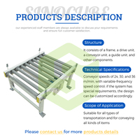 Convoyeur à rouleaux galvanisé Sinocube, table à rouleaux robuste, disposition droite flexible pour ligne de production automatisée