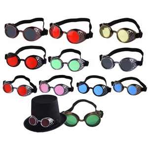 Nuovo arrivo moda <span class=keywords><strong>occhiali</strong></span> <span class=keywords><strong>da</strong></span> <span class=keywords><strong>sole</strong></span> stile Vintage <span class=keywords><strong>occhiali</strong></span> Steampunk saldatura Punk <span class=keywords><strong>occhiali</strong></span> Cosplay marca Designer cinque colori lente - Product Image 1