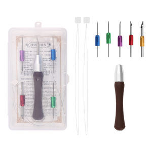 Juegos de agujas de punzón intercambiables de 4 cabezales JC, <span class=keywords><strong>aguja</strong></span> de punzón rusa, <span class=keywords><strong>bordado</strong></span>, Kit de pluma de punto de cruz - Product Image 5