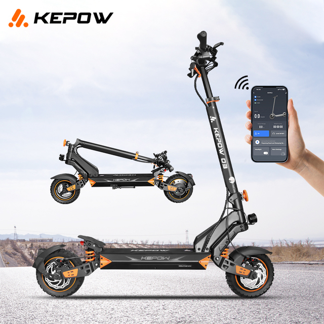 Off Road Electric Scooter for Adults 10Inch All Terrain Tires 52V Lithium Battery Long Range UL Certified US Warehouse