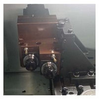 Torno CNC Horizontal Mini CK0660 con Cama Plana, Controlador GSK, Certificado CE, Máquina de Torneado de Metal para Pequeños Lotes, 220/380V