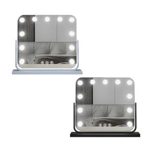 กระจกแต่งหน้าแบบตั้งโต๊ะพร้อมไฟ LED และเลนส์ป้องกันการระเบิด - Product Image 1