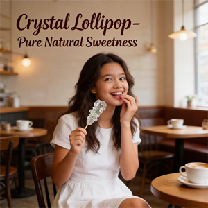 Sucettes en cristal ambre en forme de pierres précieuses, bonbons décoratifs en vrac pour cadeaux de mariage et de fête - Product Image 6