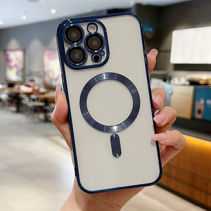 Mag Shockproof <strong>Phone</strong> <strong>Case</strong> for iPhone 16 14 Pro Max 13 Pro Safe Magnetic <strong>Cell</strong> Cover Electroplate Plated TPU Protector - Product Image 6