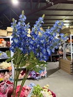 CM-TH812 Fleurs artificielles en soie de haute qualité Delphinium vertes pour mariage, fête, décoration de la maison, arrangement floral