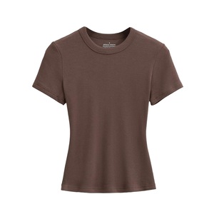 <span class=keywords><strong>T</strong></span>-<span class=keywords><strong>shirt</strong></span> à manches courtes pour <span class=keywords><strong>femme</strong></span>, style é<span class=keywords><strong>t</strong></span>é tendance, coupe ajustée, taille élastique, haut de base amincissant, design <span class=keywords><strong>t</strong></span>-<span class=keywords><strong>shirt</strong></span> - Product Image 3