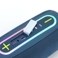 Haut-parleur portable subwoofer haute puissance P24pro TWS Stéréo Double Diaphragme Éclairage RGB USB AUX pour son étanche IPX6 5.4