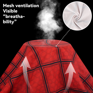 Fabuleuse cagoule de cosplay <span class=keywords><strong>Spiderman</strong></span> rouge et noir en tissu poly avec impression numérique pour fête d'Halloween - Product Image 5
