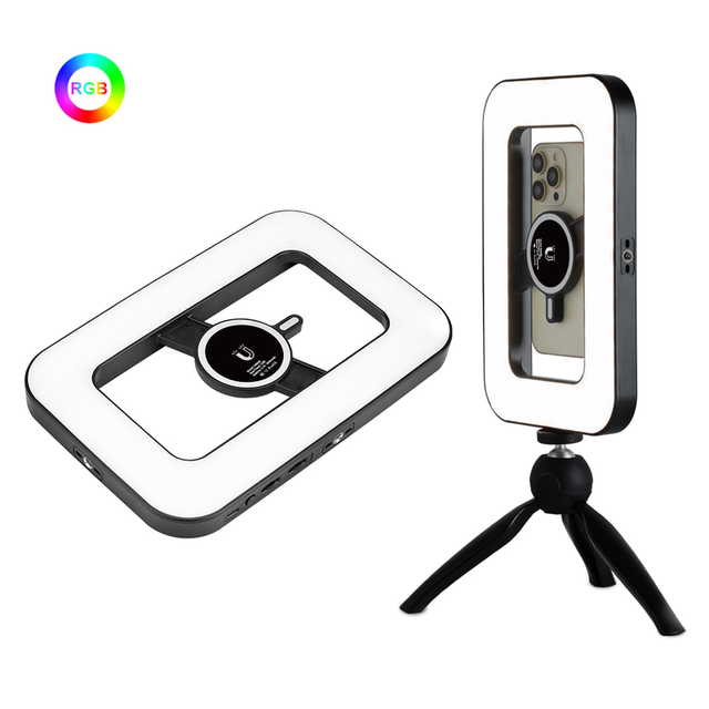 Professional Led Ring Light Rgb Video Lighting Equipment Smartphone Action Camera Youtube Video Log Makeup Video Recording Light