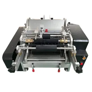 T811 table top semiautomatic round bottle wet glue paste sticker labeling machine