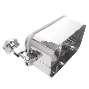 Cubierta Sanitaria cuadrada de acero inoxidable, cubierta de boca de acero, WZ SS304 o SS316L, DIN, <span class=keywords><strong>SMS</strong></span> 3A - Product Image 4