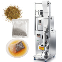 Machine d'emballage automatique pour thé aux herbes, avec système de pesage, de formage de sacs, de remplissage et de thermoscellage pour feuilles séchées en vrac