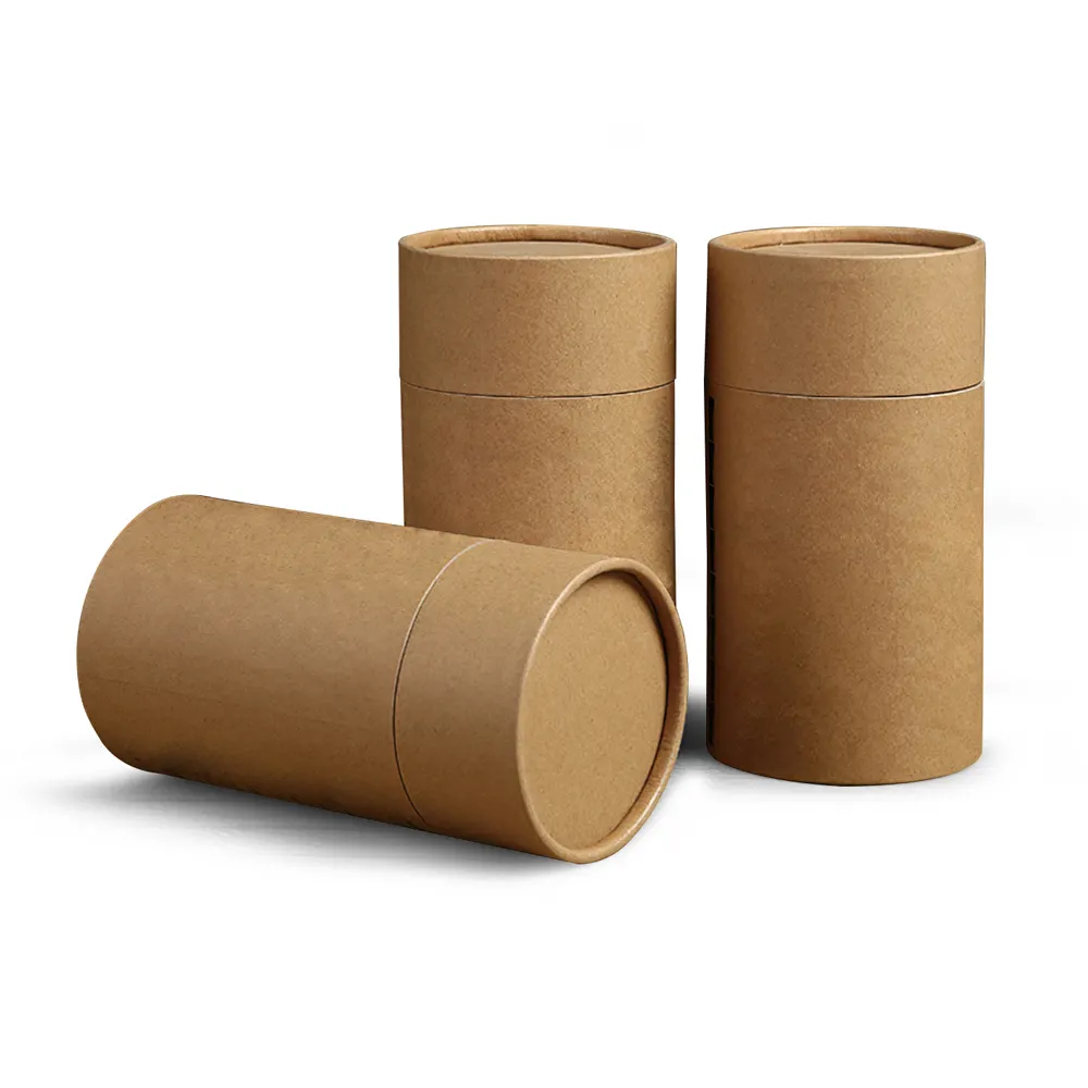 Benutzer definiertes Druckpapier Kraft Biologisch abbaubare Karton verpackung Craft Kleine Spielkarten spiele Candle Black Tube Cylinder Paper Box