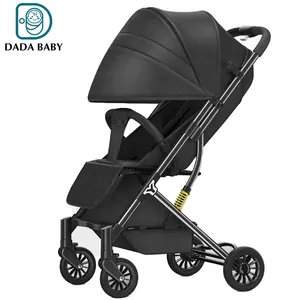 Hot Selling Automatic Folding Alloy Steel Frame Strollers Bassinet Twin Baby Stroller
