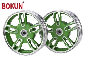 Offre Spéciale 10 pouces Ghost Fire Diamond Style roues de moto disque avant tambour arrière <span class=keywords><strong>jantes</strong></span> en alliage d'aluminium - Product Image 2