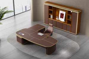 Bureau de gestionnaire avec classeur Bureau de rangement intégré pour l'administration de bureau - Product Image 4