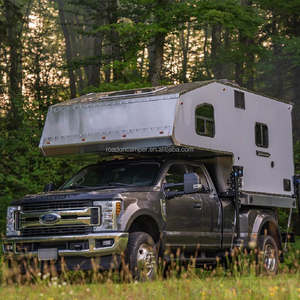 Meilleures ventes : Remorques de camping 8 pieds, compatibles pick-up, petites, légères, <span class=keywords><strong>4</strong></span> <span class=keywords><strong>saisons</strong></span>, 4x4, pour famille, à monter sur pick-up, avec toit rigide, type <span class=keywords><strong>caravane</strong></span> - Product Image 2