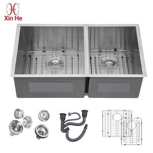 CUPC Personalizable Venta caliente 60 40 Cuenco doble Undermount Fregadero doble de cocina de acero inoxidable - Product Image 1