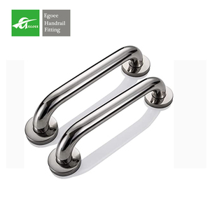 Manija de Puerta Corredera de Ducha de Acero Inoxidable con Acabado Cromado, <span class=keywords><strong>Antideslizante</strong></span>, Ecológica, Moderna, de Una o Dos Caras, <span class=keywords><strong>para</strong></span> Barras de Apoyo de Hotel - Product Image 1