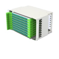 Caja de terminales ODF de fibra óptica Simplex Duplex SC ST SC FC Montaje en rack Cables FO Marco de distribución de 19 pulgadas