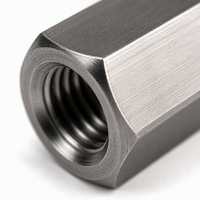 Conector de Extensión Hexagonal de Alta Resistencia de Titanio Ti6Al4V Gr5 CNC Personalizado para Ensamblaje Industrial