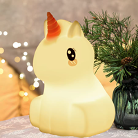 Haut-parleur sans fil, dernière version, USB, en silicone, motif lapin, veilleuse LED RGB, lampe musicale ours, lampe de chevet sans fil pour enfants et bébés